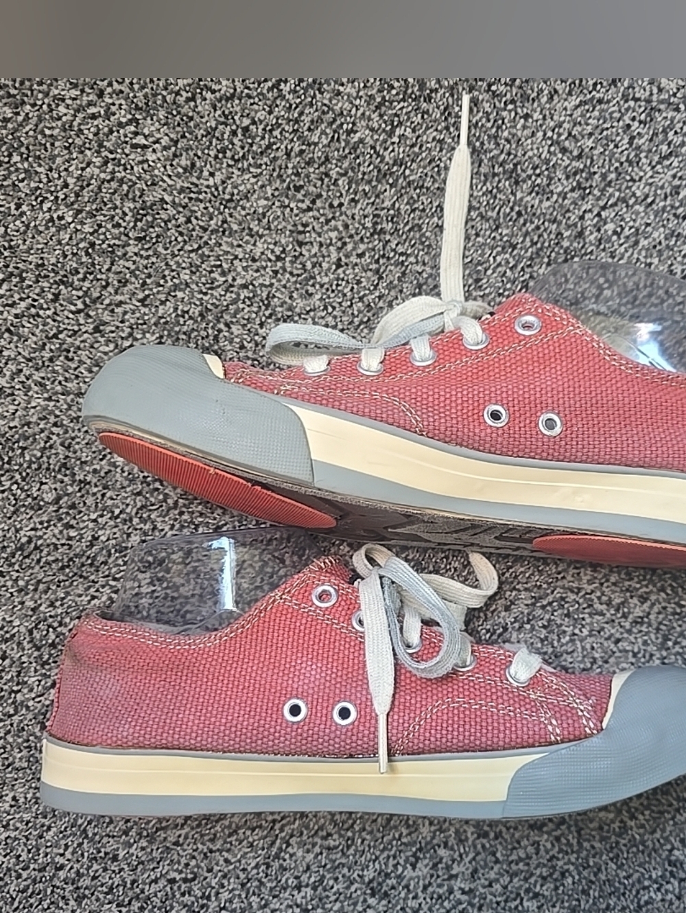 Keen women's Colorado lace up canvas shoes coral/gray size 9.5 - Picture 5 of 11